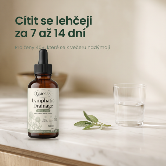 Lymorea Kapky pro Lymfatickou Drenaz, citit se lehceji za 7 az 14 dni
