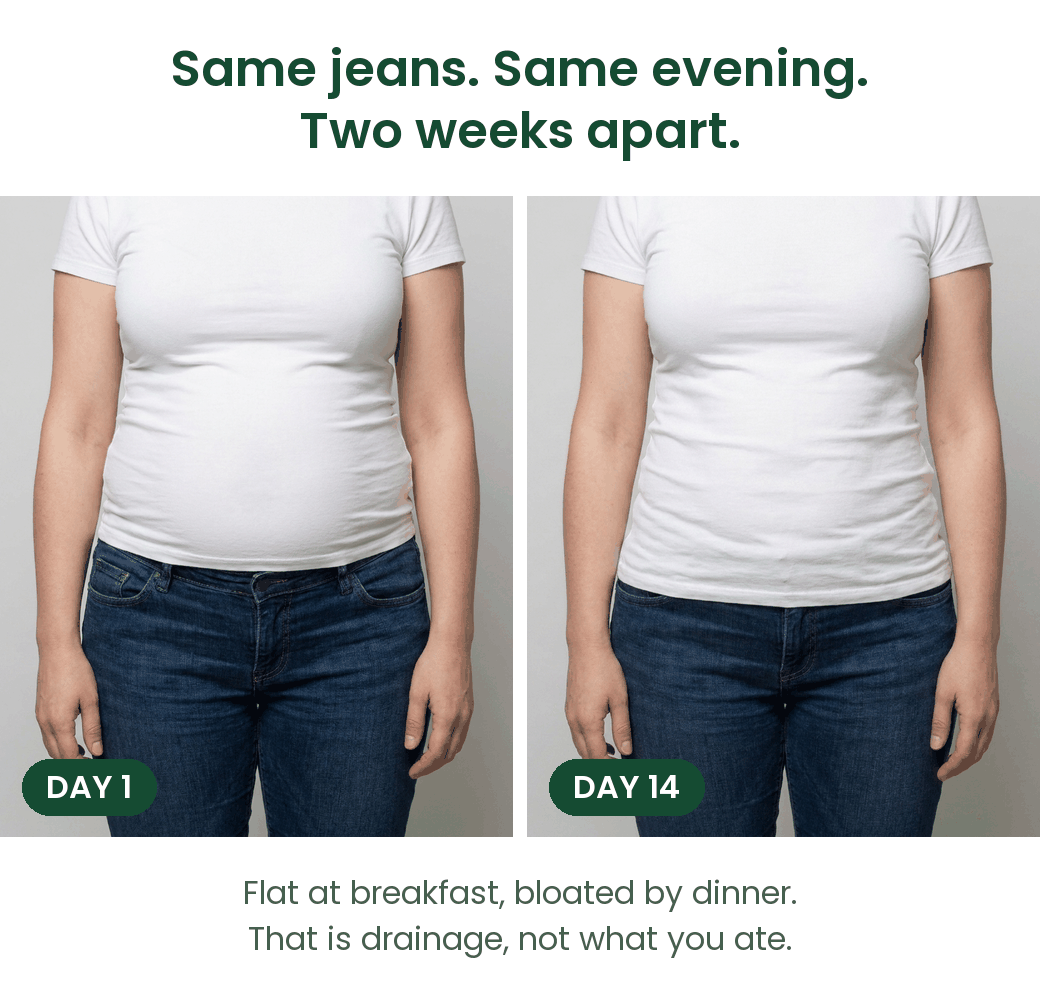 Jour 1 et jour 14, meme jean, meme soiree